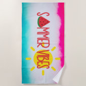 Fun Cool Summer Vibes Summer Strandtuch (Vorderseite)