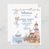 Fun Cool Sun Beach Party Sand Castle Kindergeburts (Vorne/Hinten)