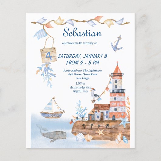 Fun Cool Sun Beach Party Sand Castle Kindergeburts (Vorderseite)