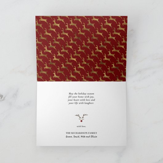 Fun Corgi wünscht frohe und sichere Weihnachten Ni (Innenseite)