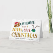 Fun Corgi wünscht frohe und sichere Weihnachten Ni (Vorderseite)