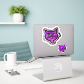 Fun Cosmos Sparkle Winking Cat Aufkleber (Laptop auf Schreibtisch)