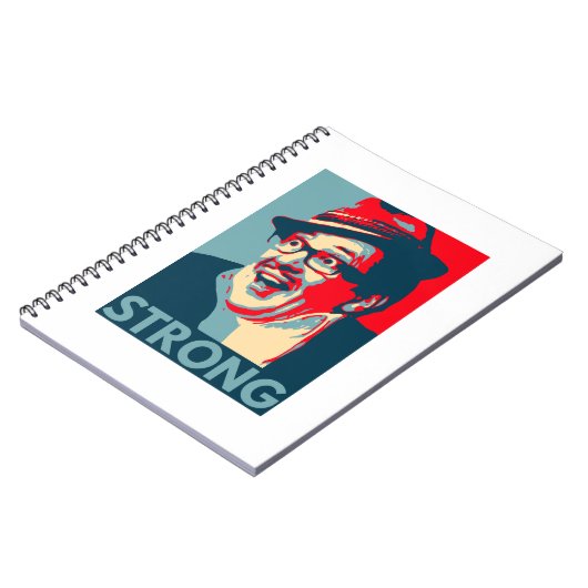 Fun Count Arthur Strong Spiralnotebook Notizblock (Linke Seite)