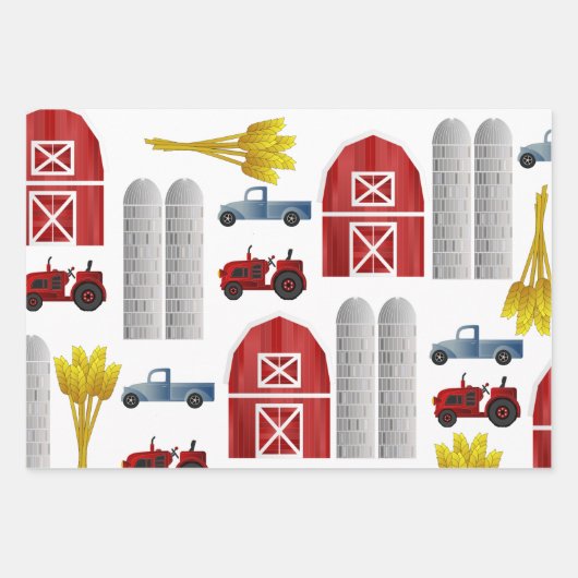 Fun Country Farm Geschenkpapier Set (Vorderseite)