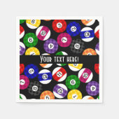 Fun Country Style Checkered Billard Muster Serviette (Vorderseite)