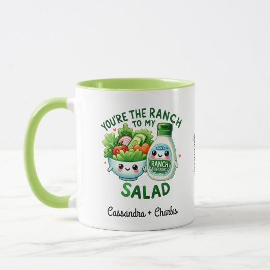 Fun Couple individuelles "Ranch to My Salad" Tasse (Links)