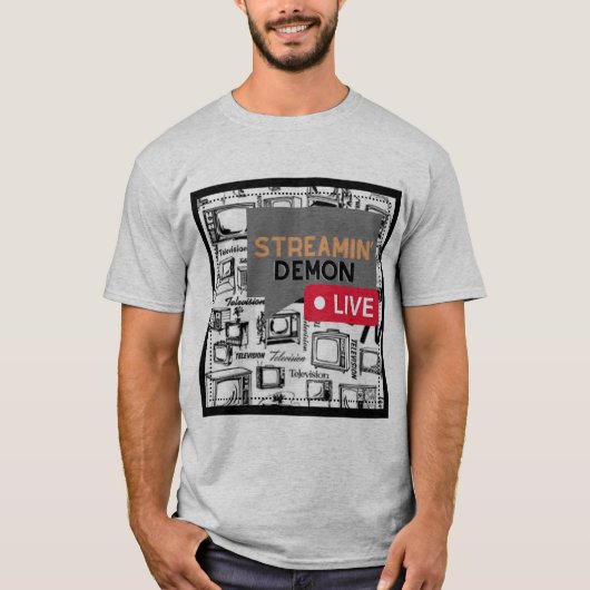 Fun Couples Binge Watchers Retro TV T-Shirt (Vorderseite)