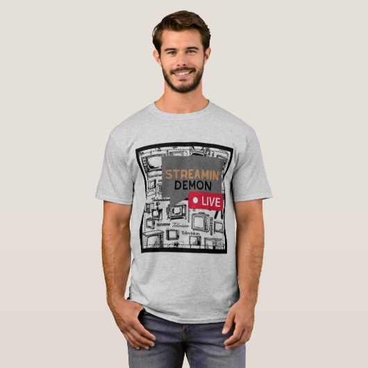Fun Couples Binge Watchers Retro TV T-Shirt (Vorne ganz)