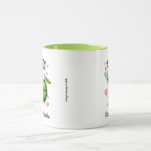 Fun Couples Geschenk "Olive to My Martini" Custom Tasse (Zentrum)