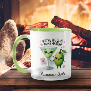 Fun Couples Geschenk "Olive to My Martini" Custom Tasse