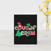 Fun Cousin Crew Weihnachten Karte (Gelbe Blume)