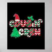 Fun Cousin Crew Weihnachten Poster (Vorne)
