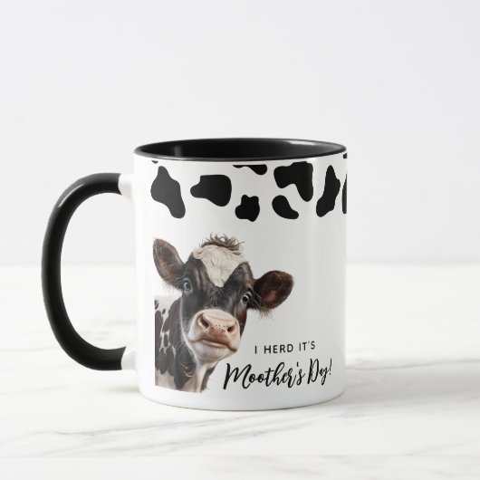 Fun Cow 'I Herd It's Moother's Day' Mama Tasse (Links)