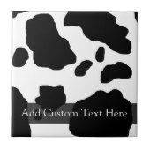 Fun Cow Print Personalisiert Fliese (Vorderseite)