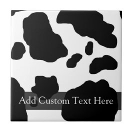 Fun Cow Print Personalisiert Fliese