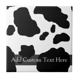 Fun Cow Print Personalisiert Fliese