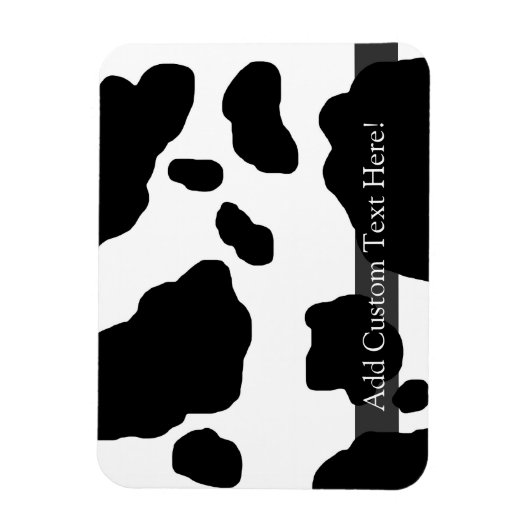 Fun Cow Print Personalisiert Magnet (Vertikal)