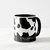 Fun Cow Print Personalisiert Tasse (VorderseiteRechts)