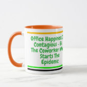 Fun Coworker Quote | Custom Happy Motivierend Tasse (Links)