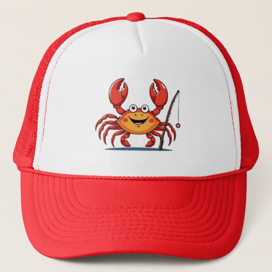 Fun Crab Boy Hat Truckerkappe (Vorderseite)
