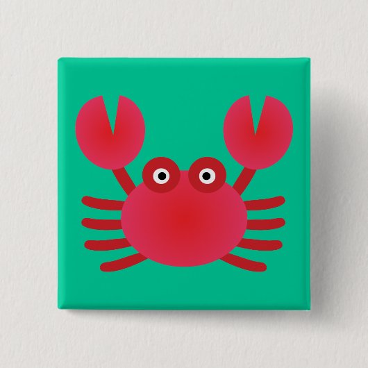 Fun Crab Button (Vorderseite)