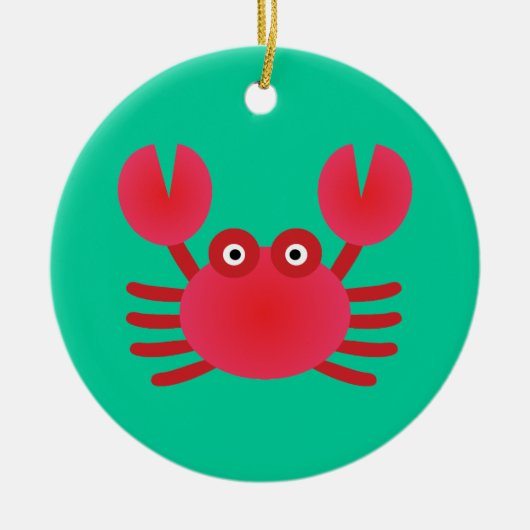 Fun Crab Keramikornament (Vorne)