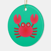 Fun Crab Keramikornament (Links)