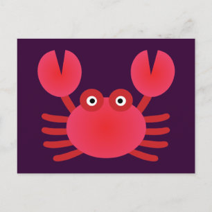 Fun Crab Postkarte
