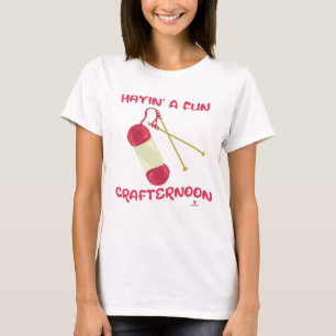 Fun Crafternoon Fun Hobby Slogan T-Shirt