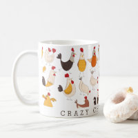 Fun Crazy Chicken Lady