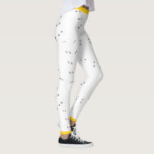 Fun Crazy Chicken Run! | Gelber Pop Kick Print Leggings (Rechts)