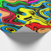 Fun Crazy Colors Wrapping Paper Geschenkpapier (Ecke)