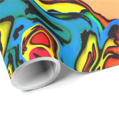 Fun Crazy Colors Wrapping Paper Geschenkpapier (Rolleneckpunkt)