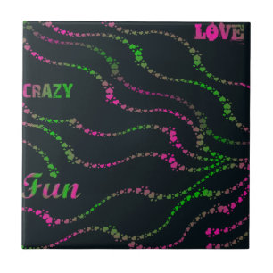 Fun Crazy Liebe Fliese