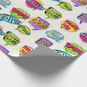 Fun Crazy Quotes Spaß Geschenkpapier (Ecke)