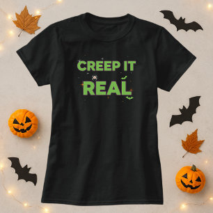 Fun Creep es echtes Slime Green Spookehl Halloween T-Shirt
