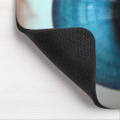 Fun Creepy Blue Eye Ball - komisches, geschmacklos Mousepad (Ecke)