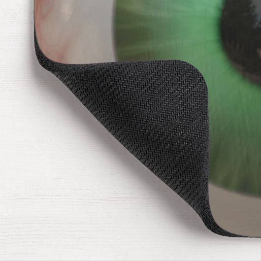 Fun Creepy Green Eye Ball - komisches, geschmacklo Mousepad (Ecke)