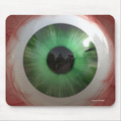 Fun Creepy Green Eye Ball - komisches, geschmacklo Mousepad (Vorne)