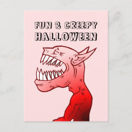 Fun & Creepy Halloween Postkarte