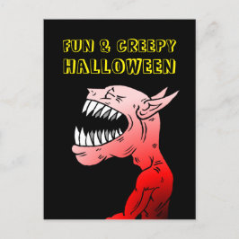 Fun & Creepy Halloween Postkarte