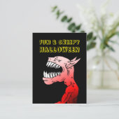 Fun & Creepy Halloween Postkarte (Stehend Vorderseite)