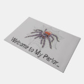 Fun Creepy Riesenspinne Halloween Willkommen Fußmatte (Schrägansicht)