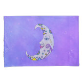 Fun Crescent Moon mit Face Festive Markings Sky Kissenbezug (Vorderseite-Rechts)