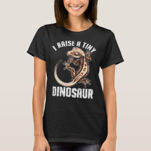 Fun Crested Gecko Eyelash Lizard Reptile Herpetolo T-Shirt