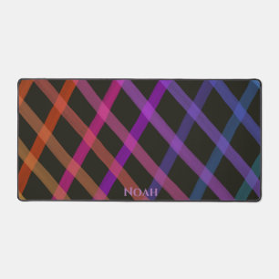 Fun Criss Cross Happy Rainbow Schreibtischunterlage