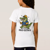 Fun Croco-Electrician Service T-Shirt (Rückseite)