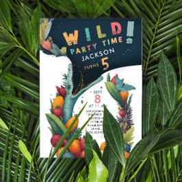 Fun Crocodile Alligator Dino Tropisches Wildes Par Einladung