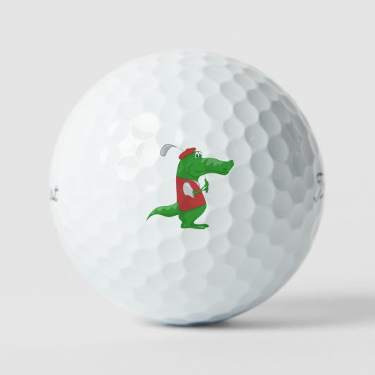 Fun Crocodile Golf Balls Golfball (Vorderseite)