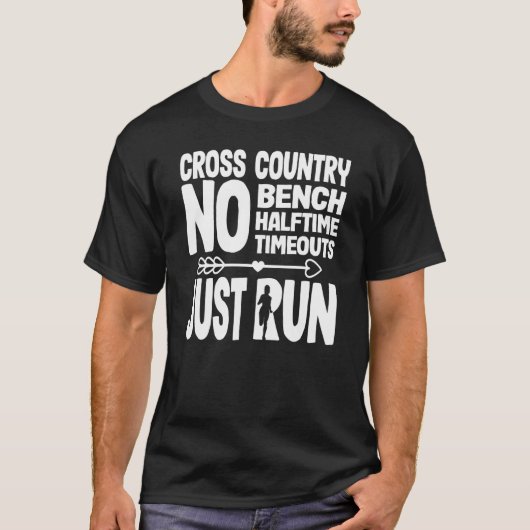 Fun Cross Country No Benge Keine Halbzeit keine Ze T-Shirt (Vorderseite)